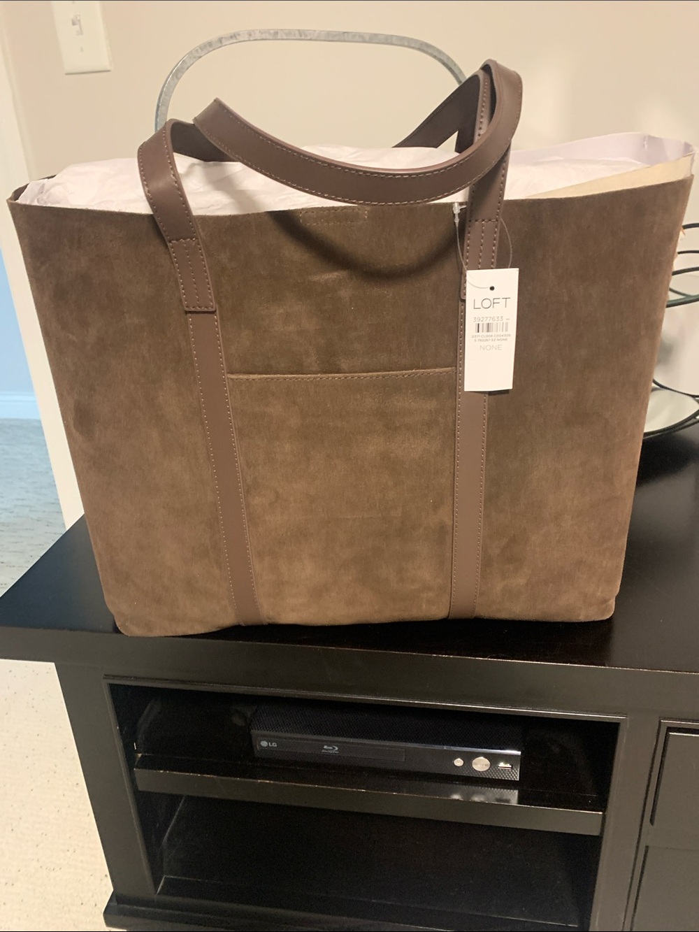LOFT Brown Suede Tote Bag for Women